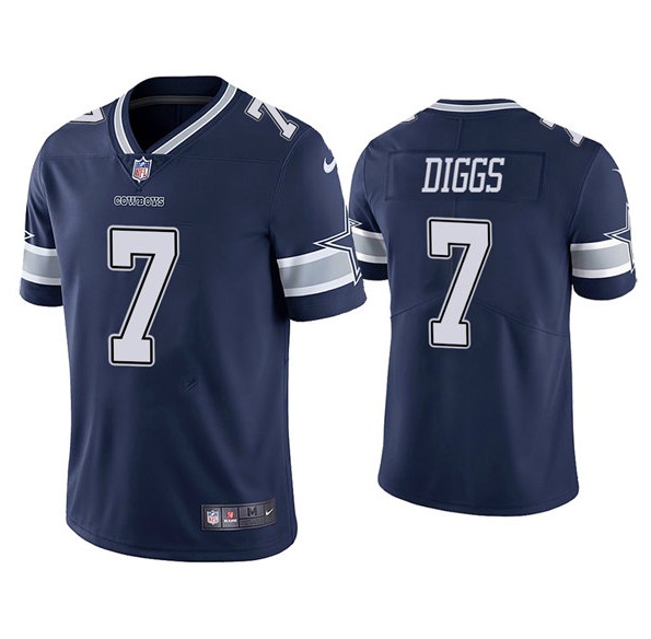 Women%27s Dallas Cowboys #7 Trevon Diggs Navy Vapor Untouchable Limited Stitched Jersey